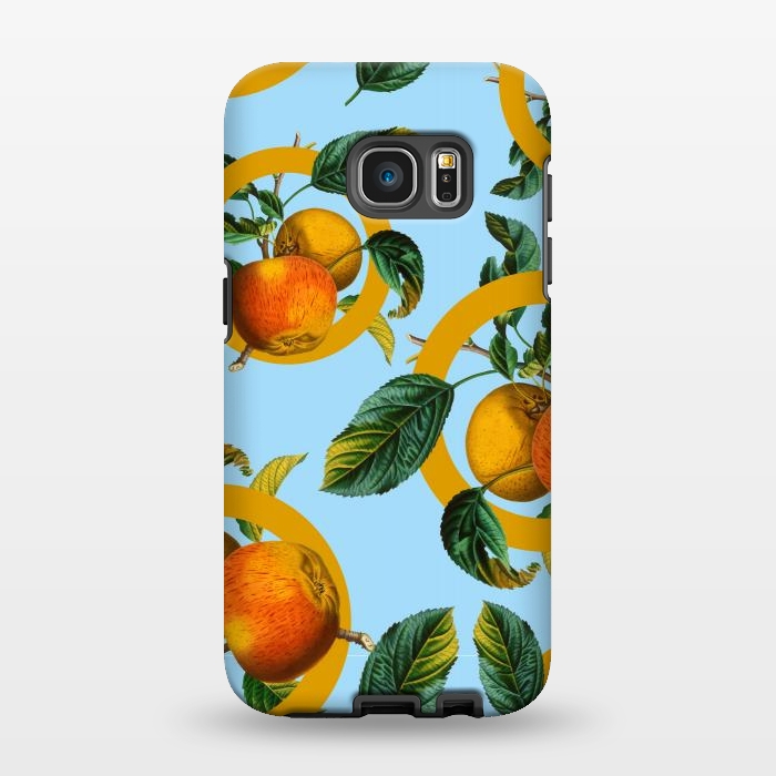Galaxy S7 EDGE StrongFit Vintage Fruit Pattern II by Burcu Korkmazyurek