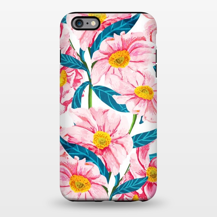 iPhone 6/6s plus StrongFit Pink Floral V2 by Uma Prabhakar Gokhale
