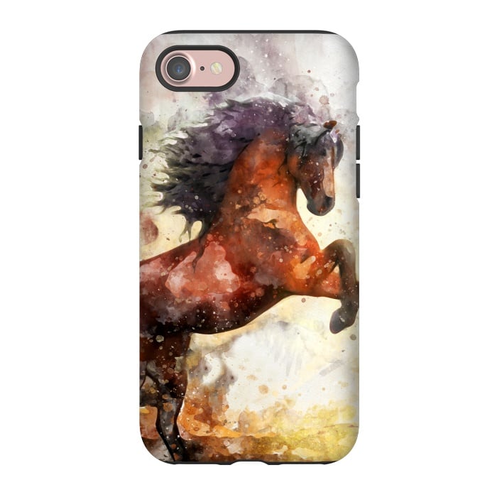 iPhone 7 StrongFit Excited Horse by Creativeaxle