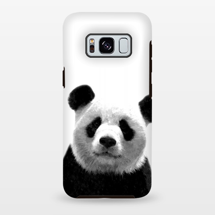 Galaxy S8 plus StrongFit Black and White Panda Portrait by Alemi