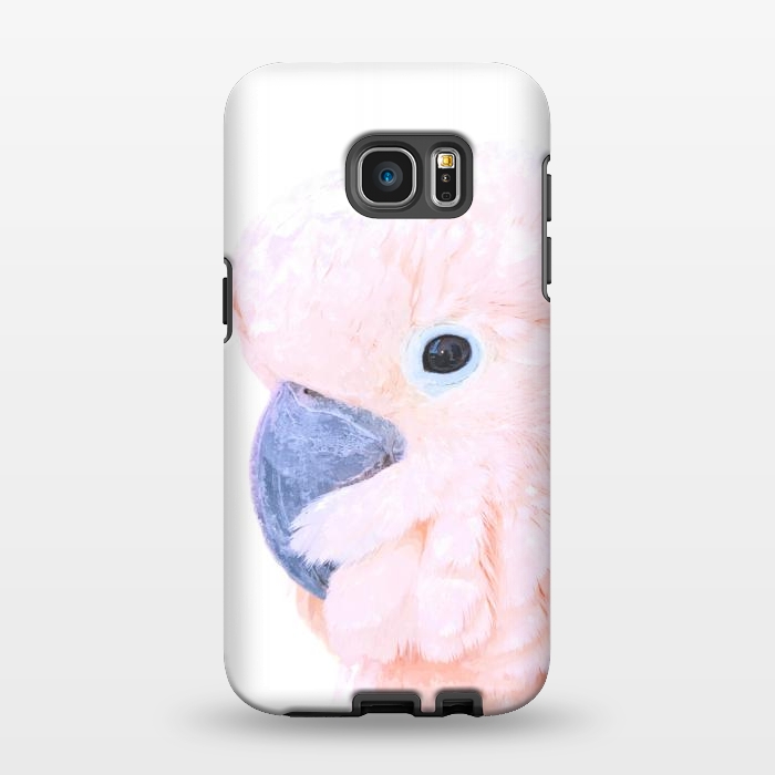 Galaxy S7 EDGE StrongFit Pink Cockatoo by Alemi