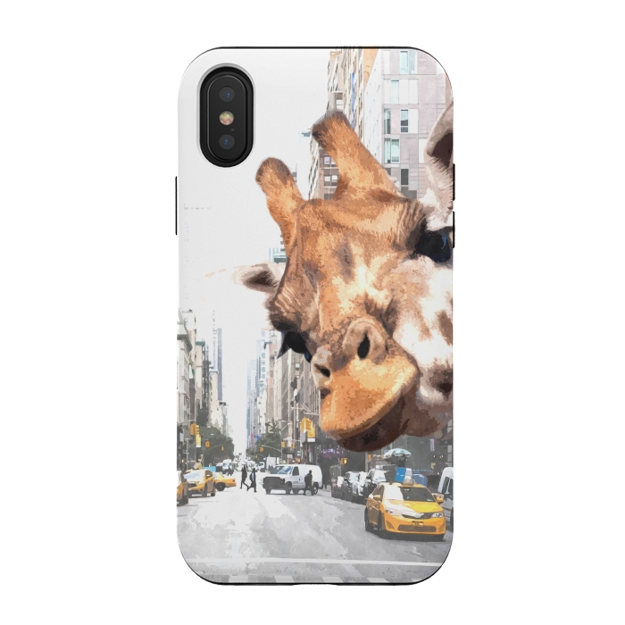 iPhone Xs / X StrongFit Selfie Giraffe in NYC by Alemi