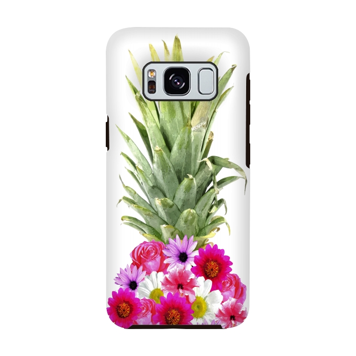 Galaxy S8 StrongFit Pineapple Flowers by Alemi