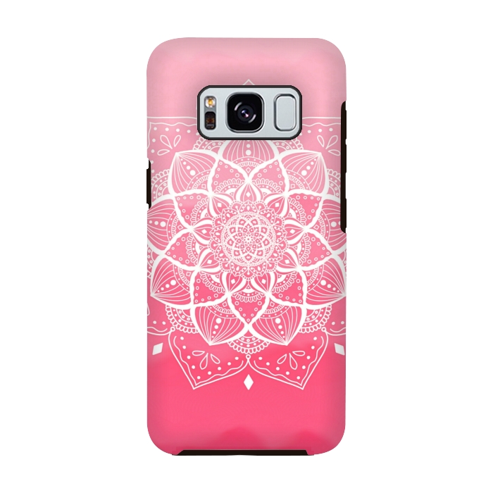 Galaxy S8 StrongFit Pink mandala by Jms
