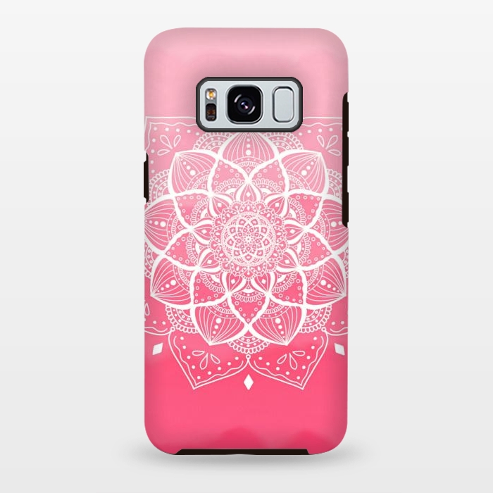 Galaxy S8 plus StrongFit Pink mandala by Jms
