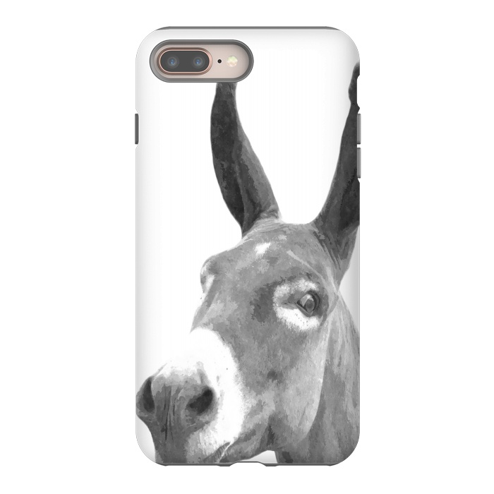 iPhone 7 plus StrongFit Black and White Donkey by Alemi