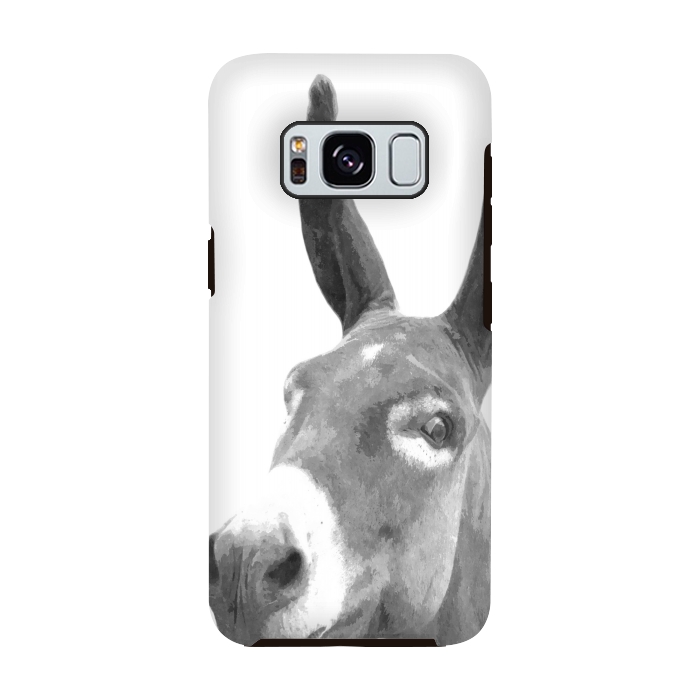 Galaxy S8 StrongFit Black and White Donkey by Alemi