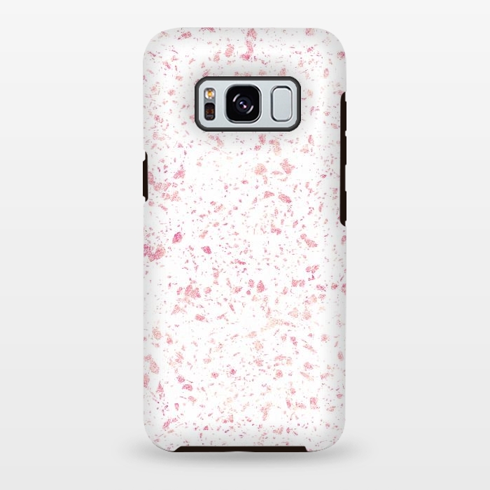 Galaxy S8 plus StrongFit Classy vintage marble rose gold terrazzo design by InovArts