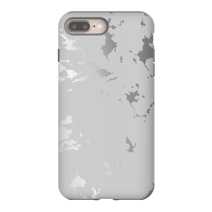 iPhone 7 plus StrongFit Silver Splatter 001 by Jelena Obradovic