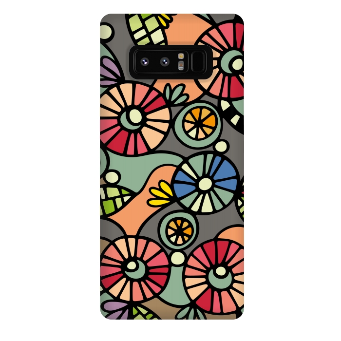 Galaxy Note 8 StrongFit Wild Flowers by Majoih