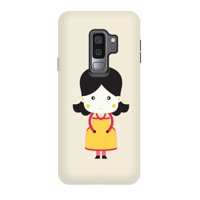 Galaxy S9 plus StrongFit cute little girl by TMSarts