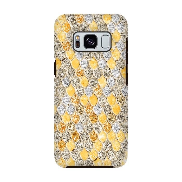 Galaxy S8 StrongFit Gold and Silver Sparkling Mermaid Scales by  Utart