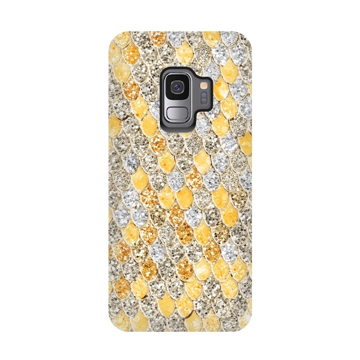 Galaxy S9 StrongFit Gold and Silver Sparkling Mermaid Scales by  Utart