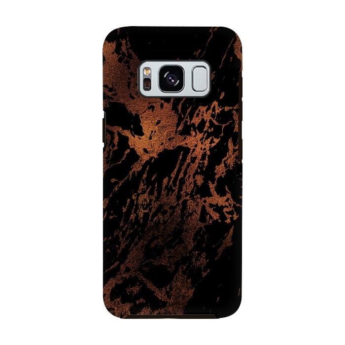 Galaxy S8 StrongFit Copper Metal Veined Marble by  Utart