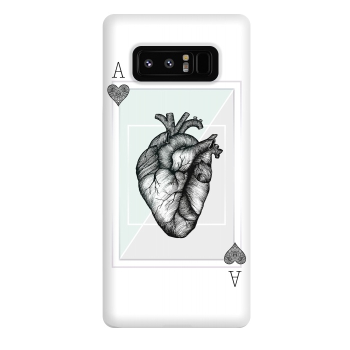 Galaxy Note 8 StrongFit Ace of Hearts by Barlena