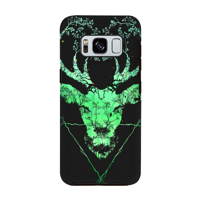 Galaxy S8 StrongFit Dark Forest Deer by Sitchko