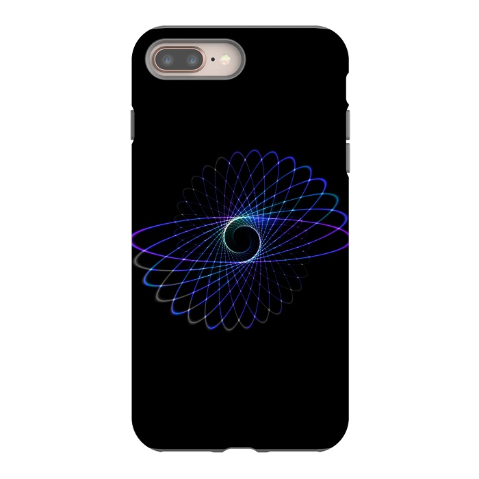 iPhone 7 plus StrongFit Spirograph Object on Black by Andrea Haase