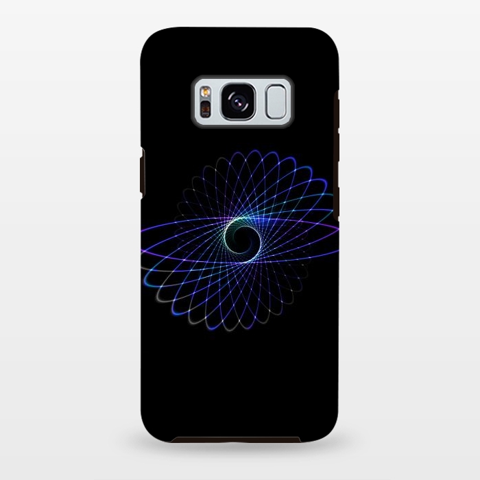 Galaxy S8 plus StrongFit Spirograph Object on Black by Andrea Haase
