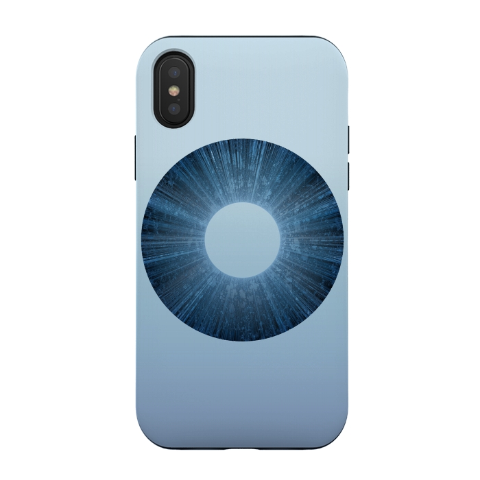 iPhone Xs / X StrongFit Blue Iris Object by Andrea Haase