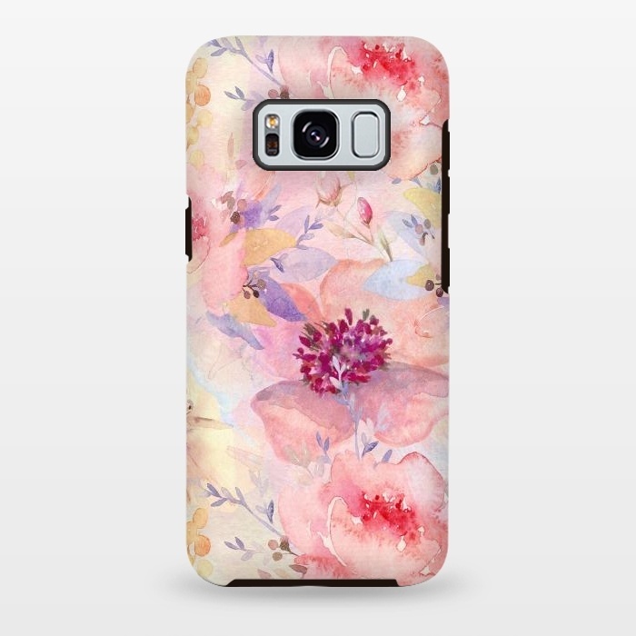 Galaxy S8 plus StrongFit Summer Flowers Pattern by  Utart