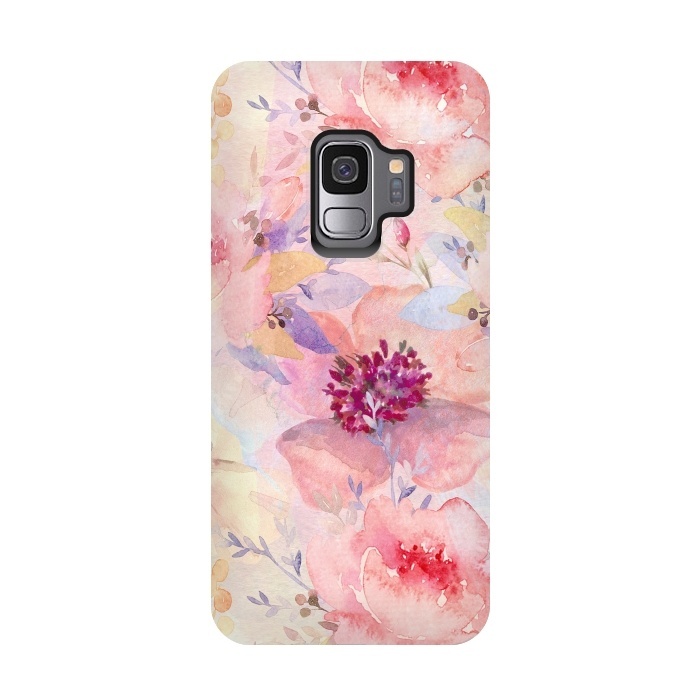 Galaxy S9 StrongFit Summer Flowers Pattern by  Utart