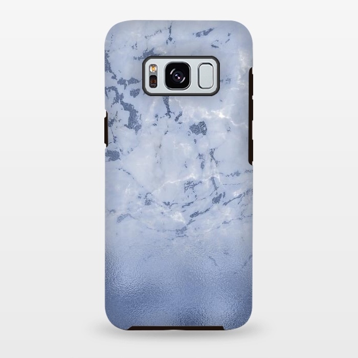 Galaxy S8 plus StrongFit Freshness - Blue Marble Glitter  by  Utart
