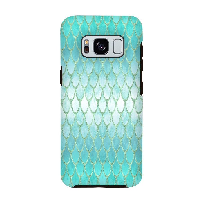 Galaxy S8 StrongFit Pretty Mermaid Scales 03 by Angelika Parker