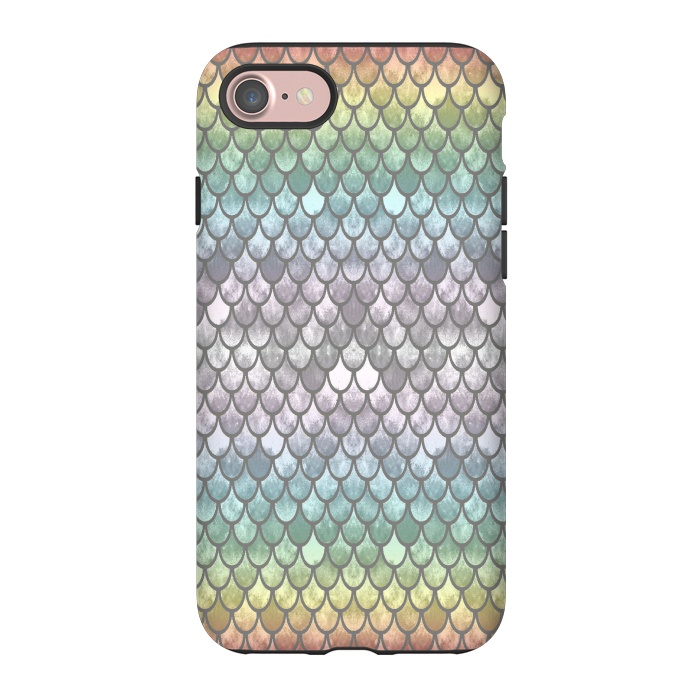 iPhone 7 StrongFit Pretty Mermaid Scales 11 by Angelika Parker