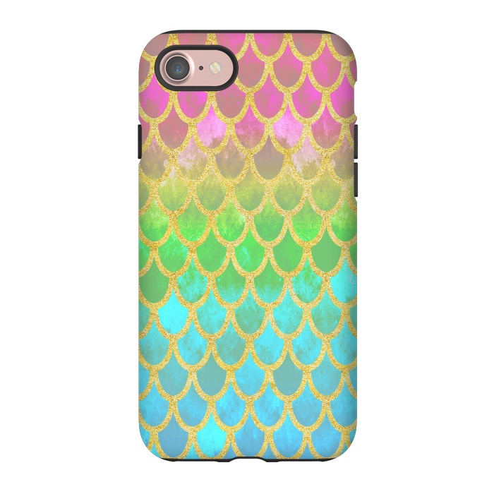 iPhone 7 StrongFit Pretty Mermaid Scales 115 by Angelika Parker