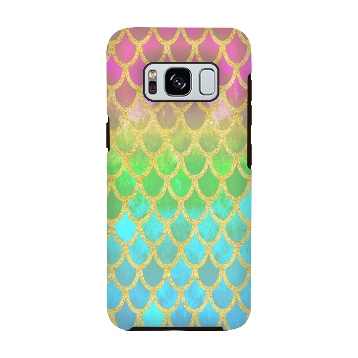 Galaxy S8 StrongFit Pretty Mermaid Scales 115 by Angelika Parker