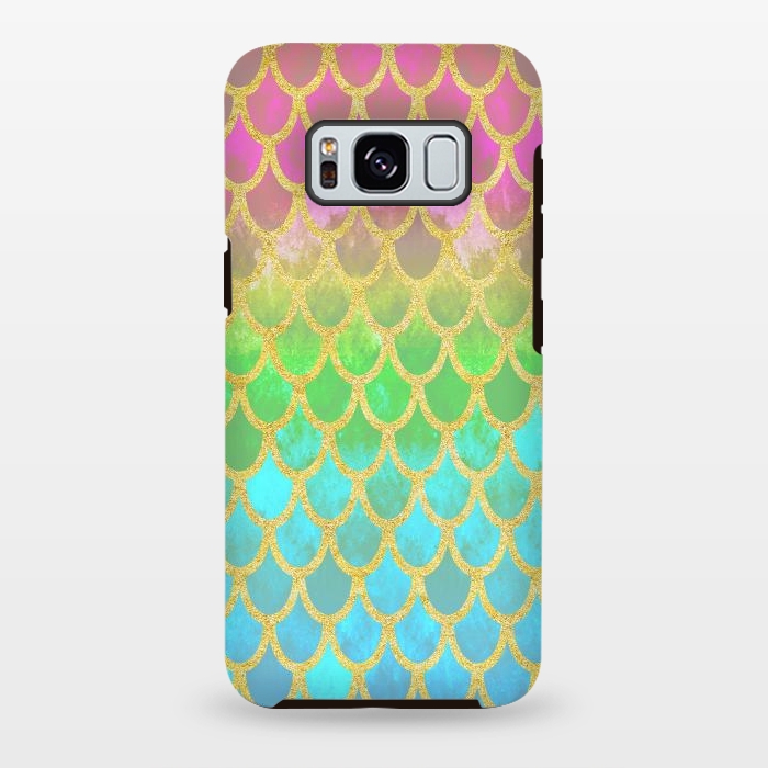 Galaxy S8 plus StrongFit Pretty Mermaid Scales 115 by Angelika Parker