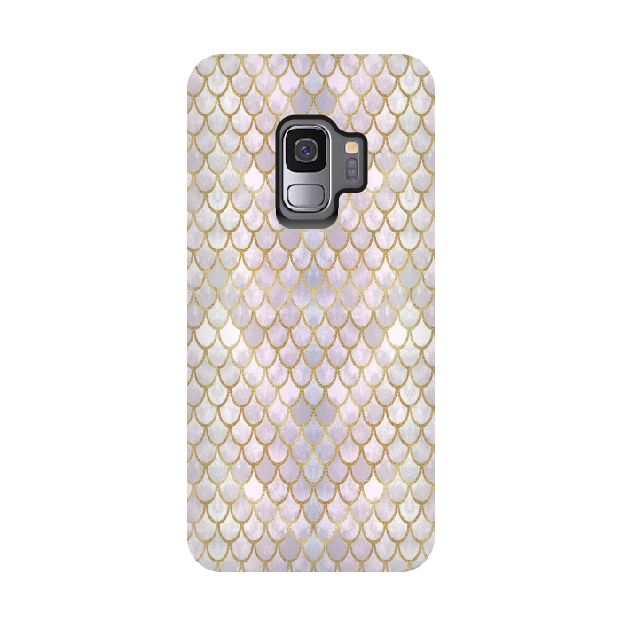 Galaxy S9 StrongFit Pretty Mermaid Scales 40 by Angelika Parker