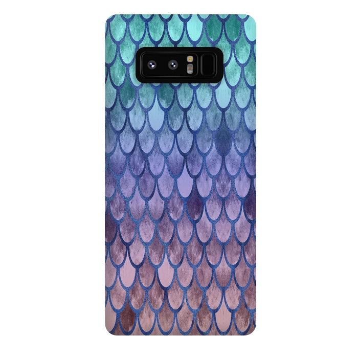 Galaxy Note 8 StrongFit Pretty Mermaid Scales 99 by Angelika Parker