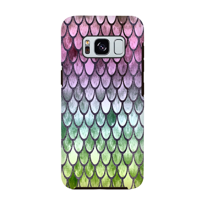 Galaxy S8 StrongFit Pretty Mermaid Scales 119 by Angelika Parker