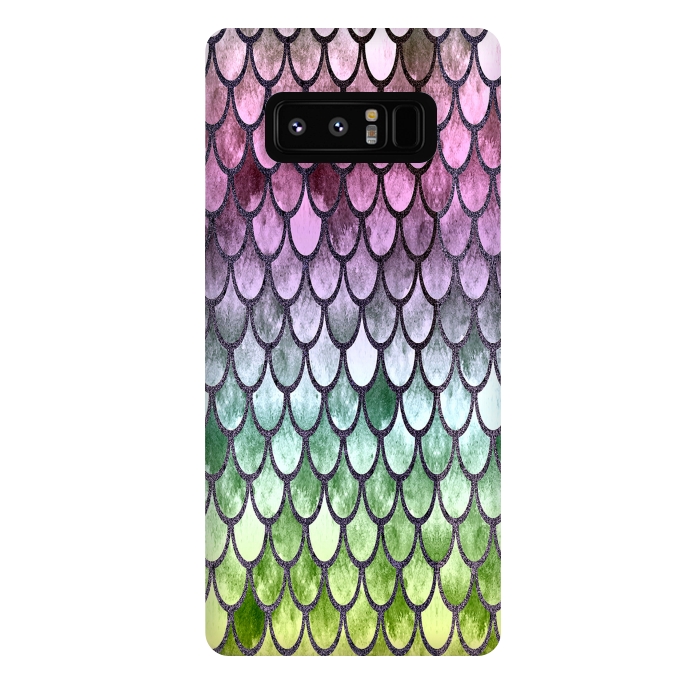 Galaxy Note 8 StrongFit Pretty Mermaid Scales 119 by Angelika Parker