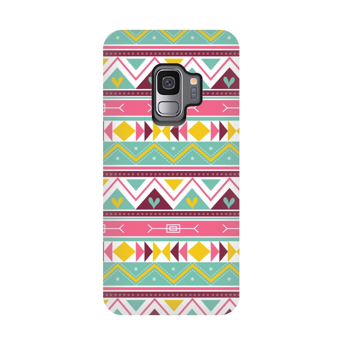 Galaxy S9 StrongFit Geometric Multicolor Motifs 3 by Bledi