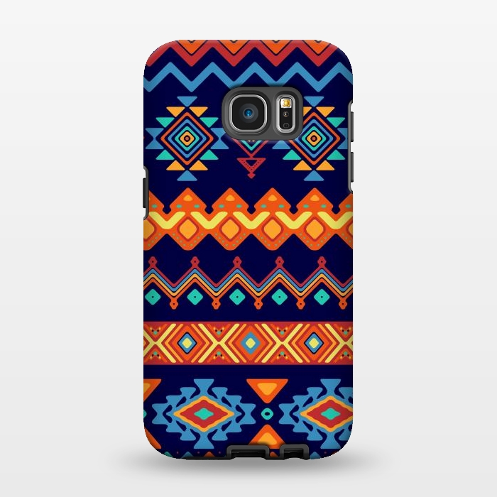 Galaxy S7 EDGE StrongFit Geometric Multicolor Motifs 4 by Bledi