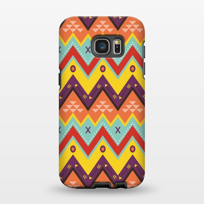 Galaxy S7 EDGE StrongFit Geometric Multicolor Motifs 8 by Bledi