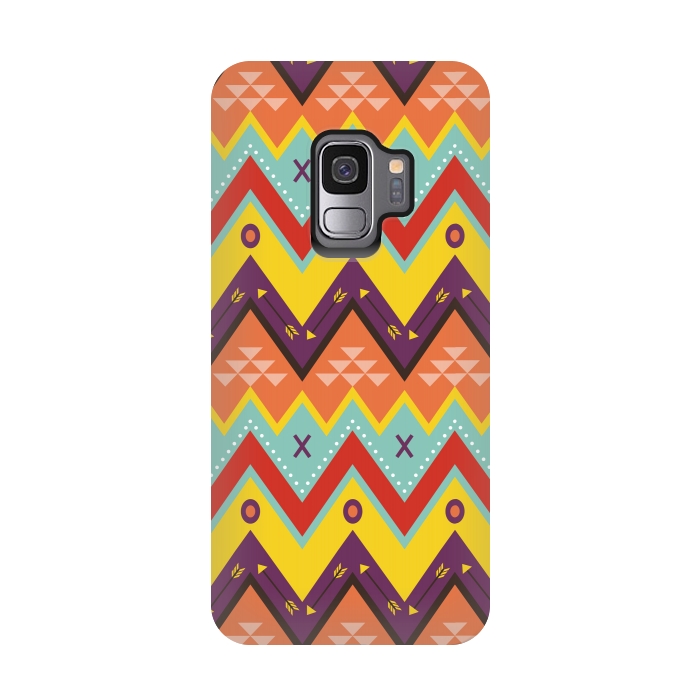 Galaxy S9 StrongFit Geometric Multicolor Motifs 8 by Bledi
