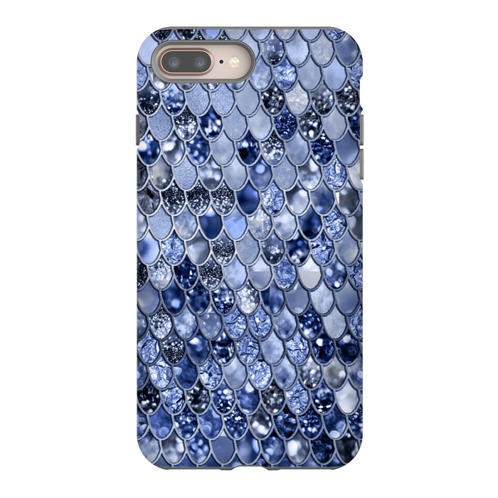 iPhone 7 plus StrongFit Ocean Blue Glamour Mermaid Scales by  Utart