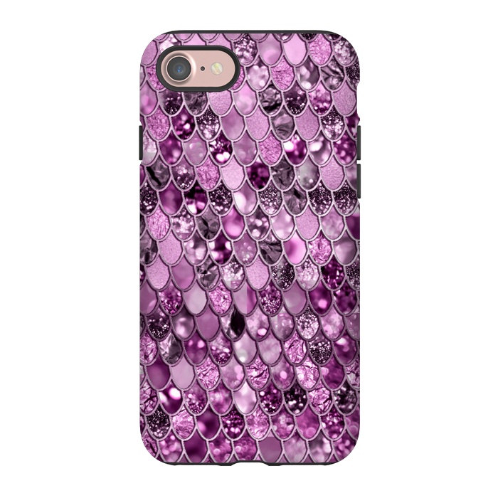 iPhone 7 StrongFit Purple and Violet Trendy Shine Mermaid Scales by  Utart