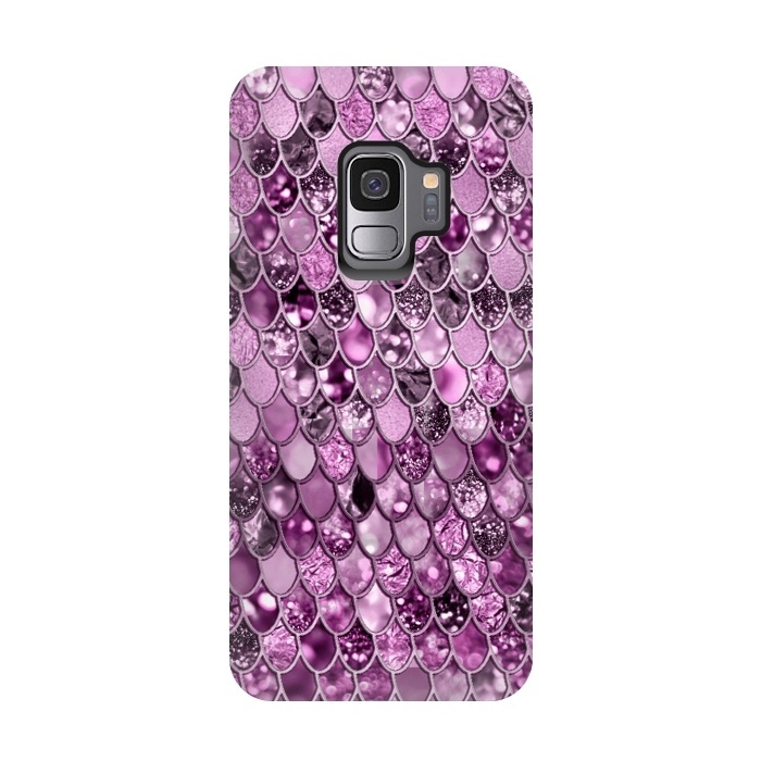 Galaxy S9 StrongFit Purple and Violet Trendy Shine Mermaid Scales by  Utart