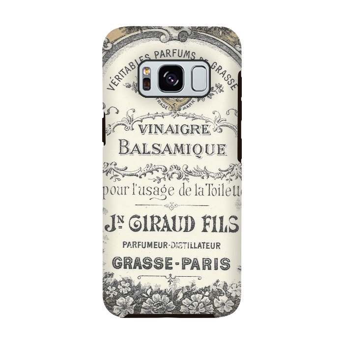 Galaxy S8 StrongFit Vintage French Typography by Andrea Haase