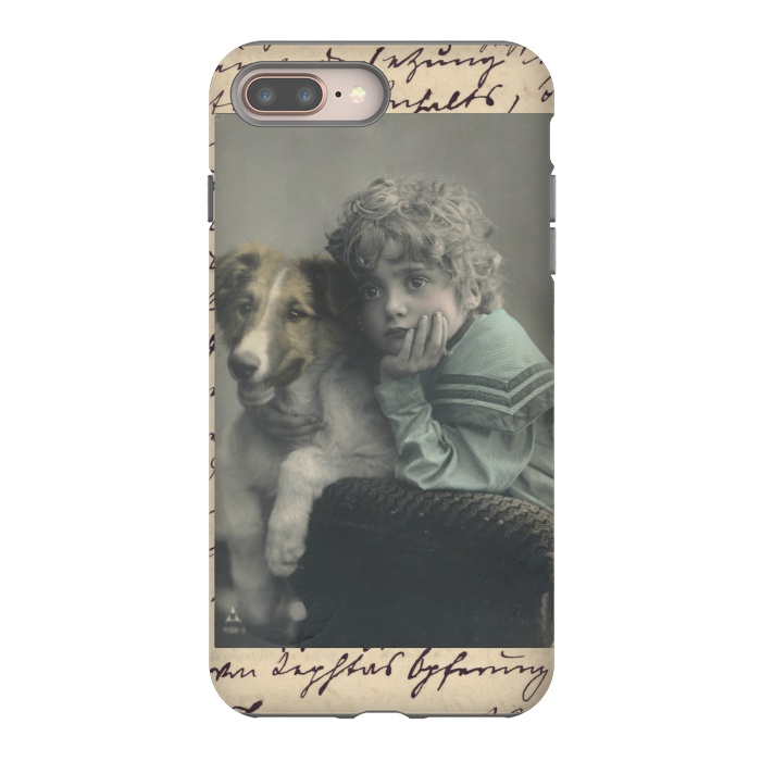 iPhone 7 plus StrongFit Vintage Boy With Dog by Andrea Haase