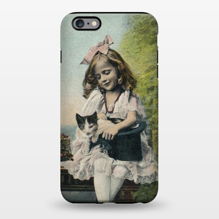 iPhone 6/6s plus StrongFit Retro Girl With Cat by Andrea Haase