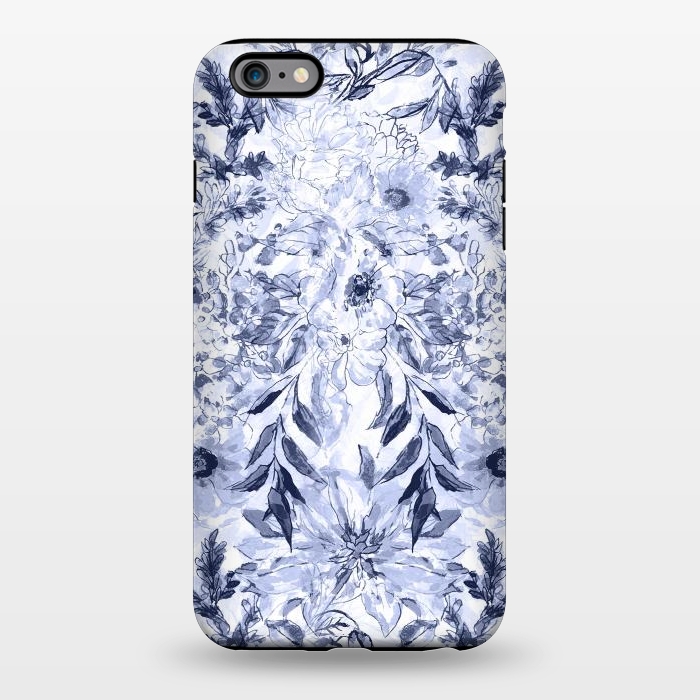 iPhone 6/6s plus StrongFit Watercolor grey floral hand paint by InovArts