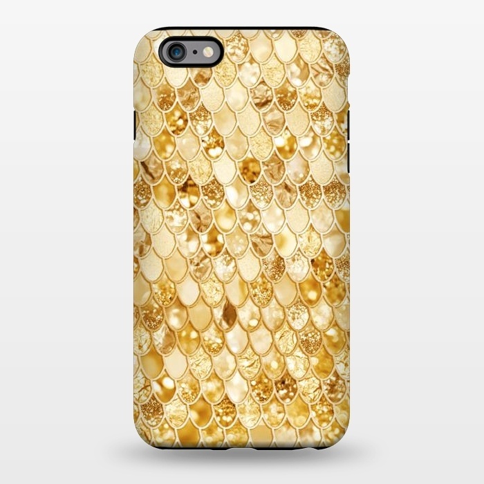 iPhone 6/6s plus StrongFit Gold Mermaid Scales Pattern by  Utart