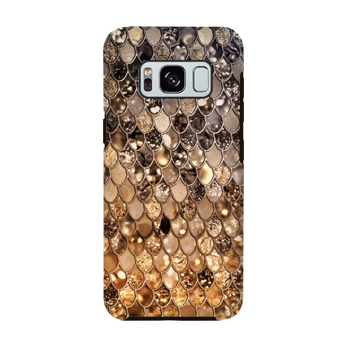 Galaxy S8 StrongFit Old Gold and Bronze Mermaid Scales Pattern by  Utart