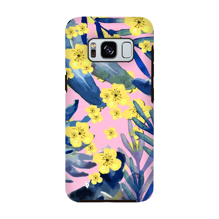 Galaxy S8 StrongFit Tropical Flower by MUKTA LATA BARUA