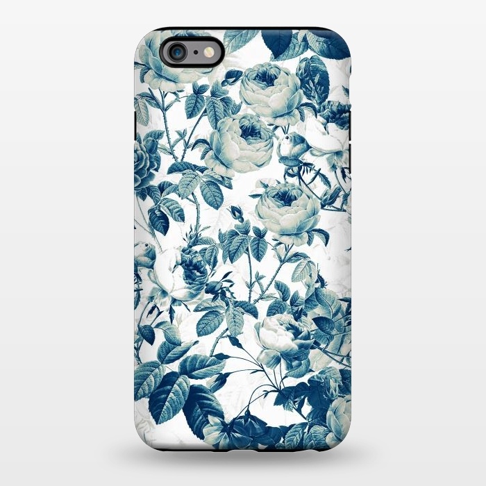 iPhone 6/6s plus StrongFit Blue Vintage Rose Pattern  by  Utart